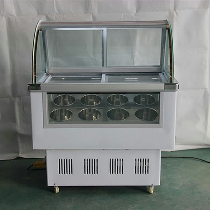 Congelador refrigerando direto 1 do armário de exposição da refrigeração do gelado do estilo de Haagen-dazs