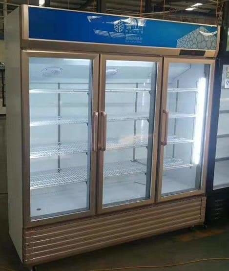 O congelador de vidro da exposição da porta da bebida de aço inoxidável refrigerou a bebida 1 da cerveja fria