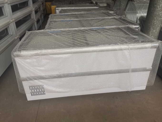 Congelador horizontal comercial da grande capacidade de armário de exposição do congelador quemantém e que congela 3
