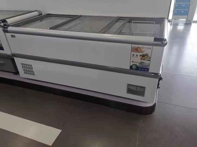 Congelador horizontal comercial da grande capacidade de armário de exposição do congelador quemantém e que congela 4