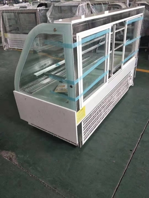 Curved Glass Cake Fridge Display Cabinet 0.9m 1.2m 1.5m 1.8m