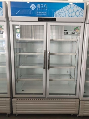 Double Door Upright Display Bar Fridge With Glass Door 738L