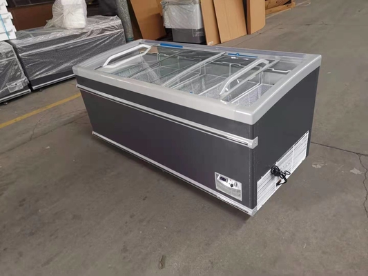 Seafood Fish Glass Door Display Freezer Commercial